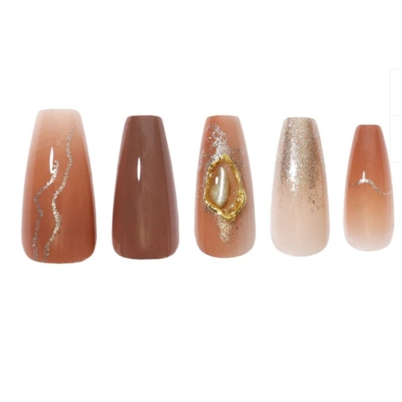 Glamify Couture Coffin Long Nail Set NIB - Picture 2 of 4